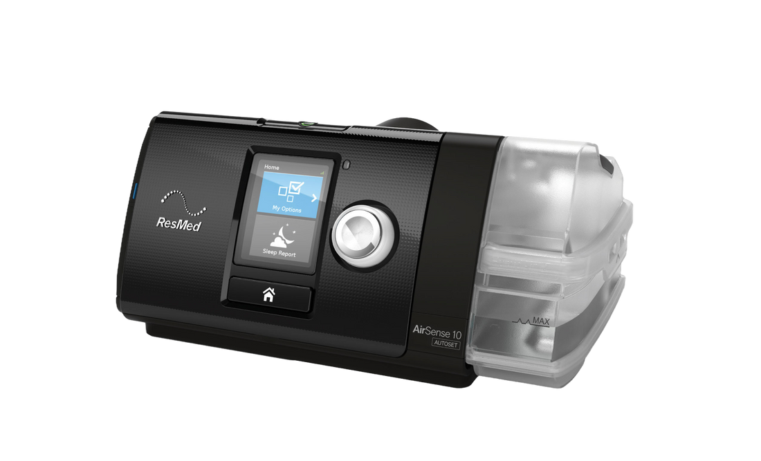 ResMed AirSense 10 AutoSet CPAP Machine with HumidAir Heated Humidifier and Climateline