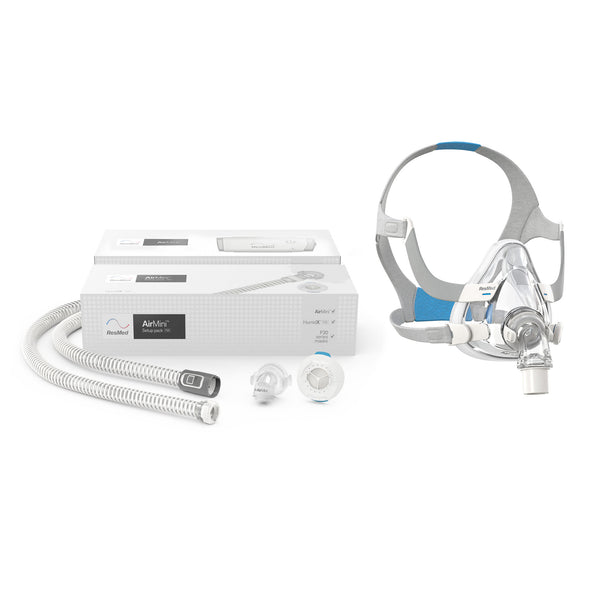 AirMini Travel CPAP Machine Bundle with AirFit F20 Full Face Mask