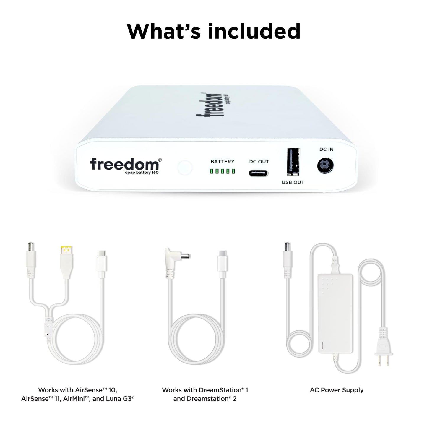 Freedom CPAP Battery 160 Backup Power Supply