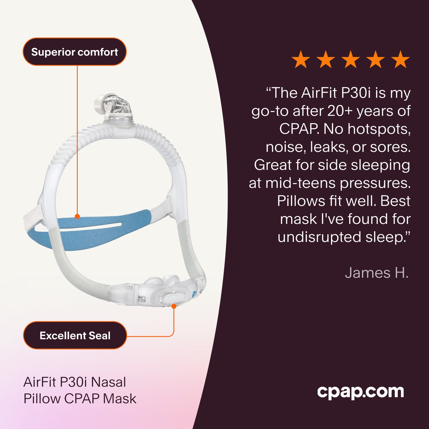 AirFit P30i Nasal Pillow CPAP Mask