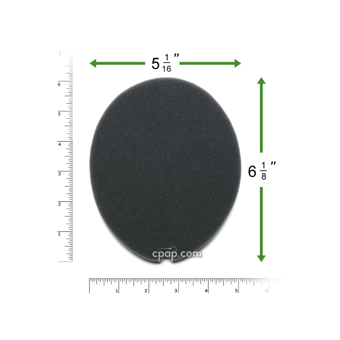 Product image for Reusable Black Foam Filters for Respironics Remstar, Remstar Choice, Remstar Choice LS (2 Pack)