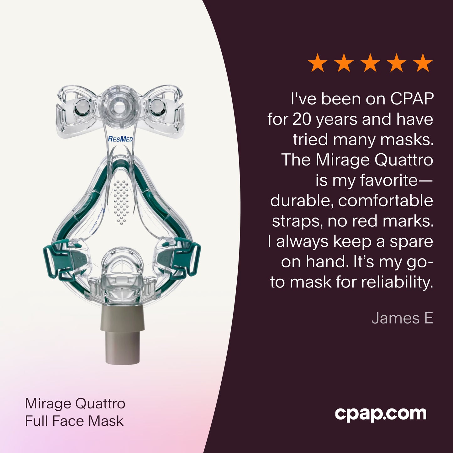 Mirage Quattro Full Face CPAP Mask