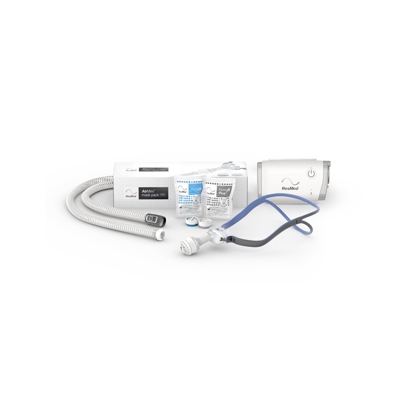 Product image for AirMini™ Travel CPAP Machine Bundle with AirFit™ P10 Nasal Pillow Mask Bundle