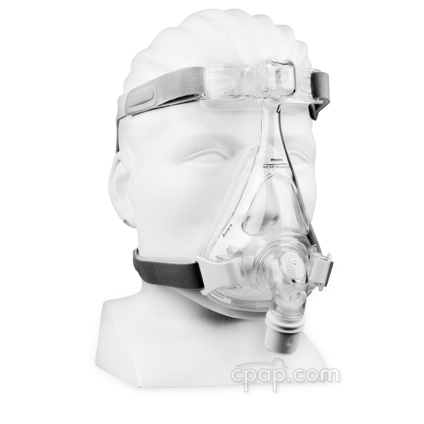 Amara Full Face Mask - Angled Front -on-Mannequin