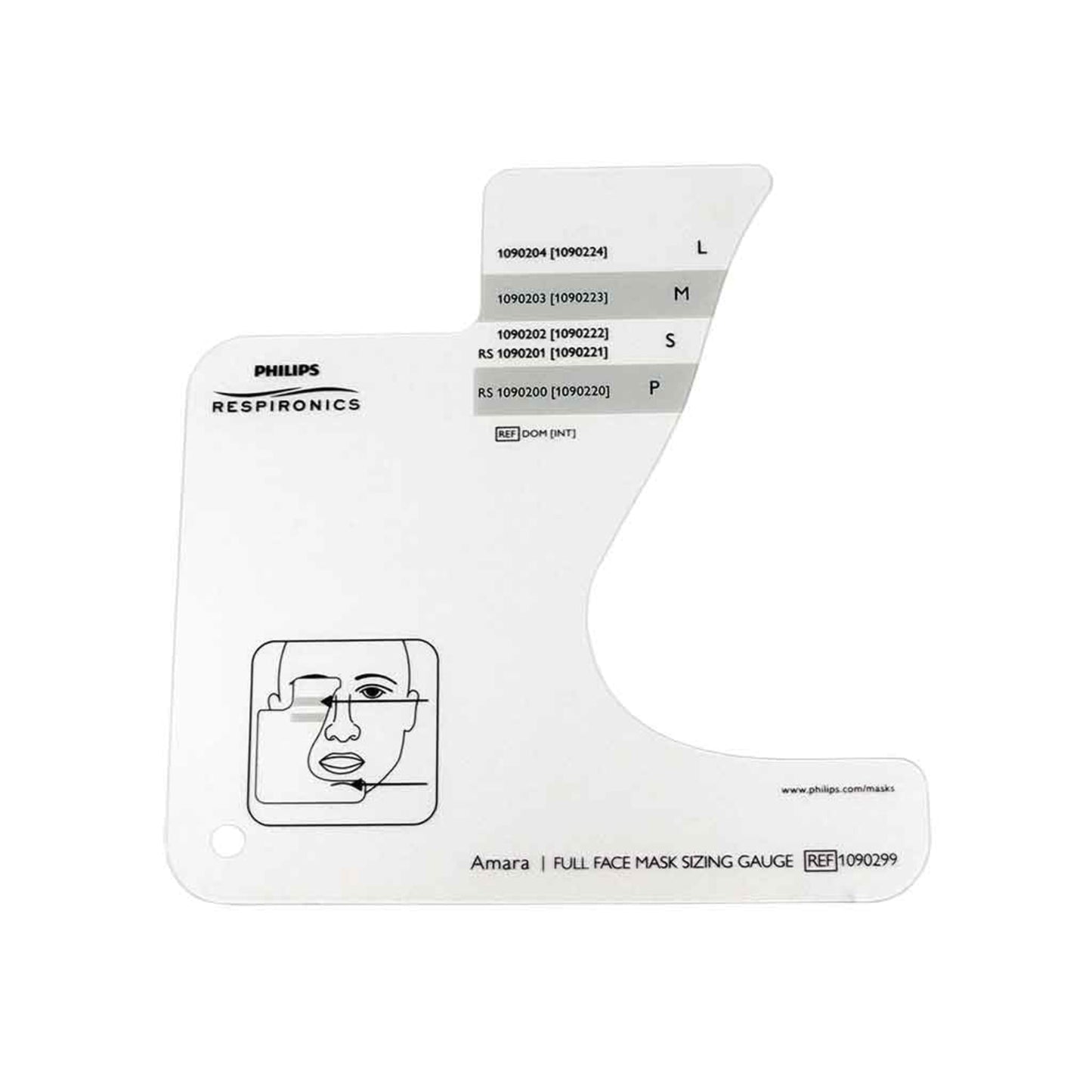 Product image for Sizing Gauge for Amara Full Face Mask - Thumbnail Image #2