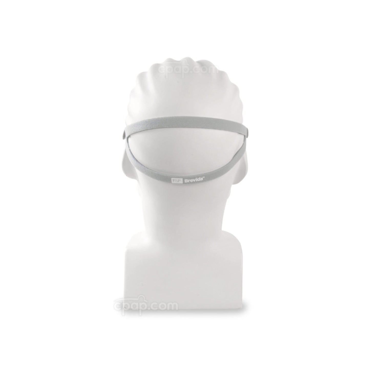 Back View of the Fisher & Paykel Brevida™ Nasal Pillow CPAP Mask with Headgear (Mannequin Not Included)