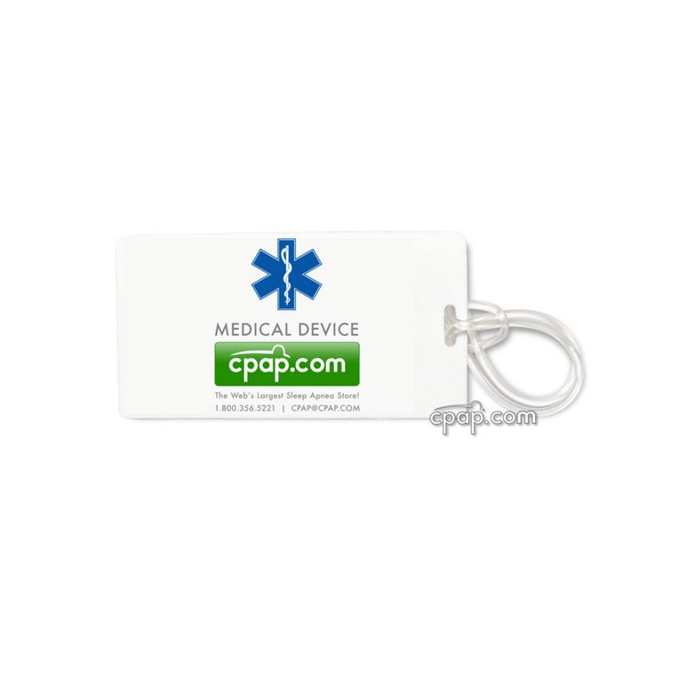 CPAP.com Medical Identification Luggage Tag - Front (Previous Version)