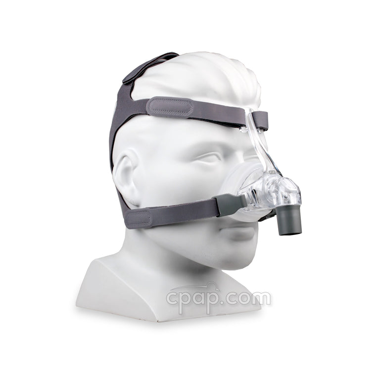 Eson Nasal CPAP Mask with Headgear - Front  Angle (shown on mannequin - not included)