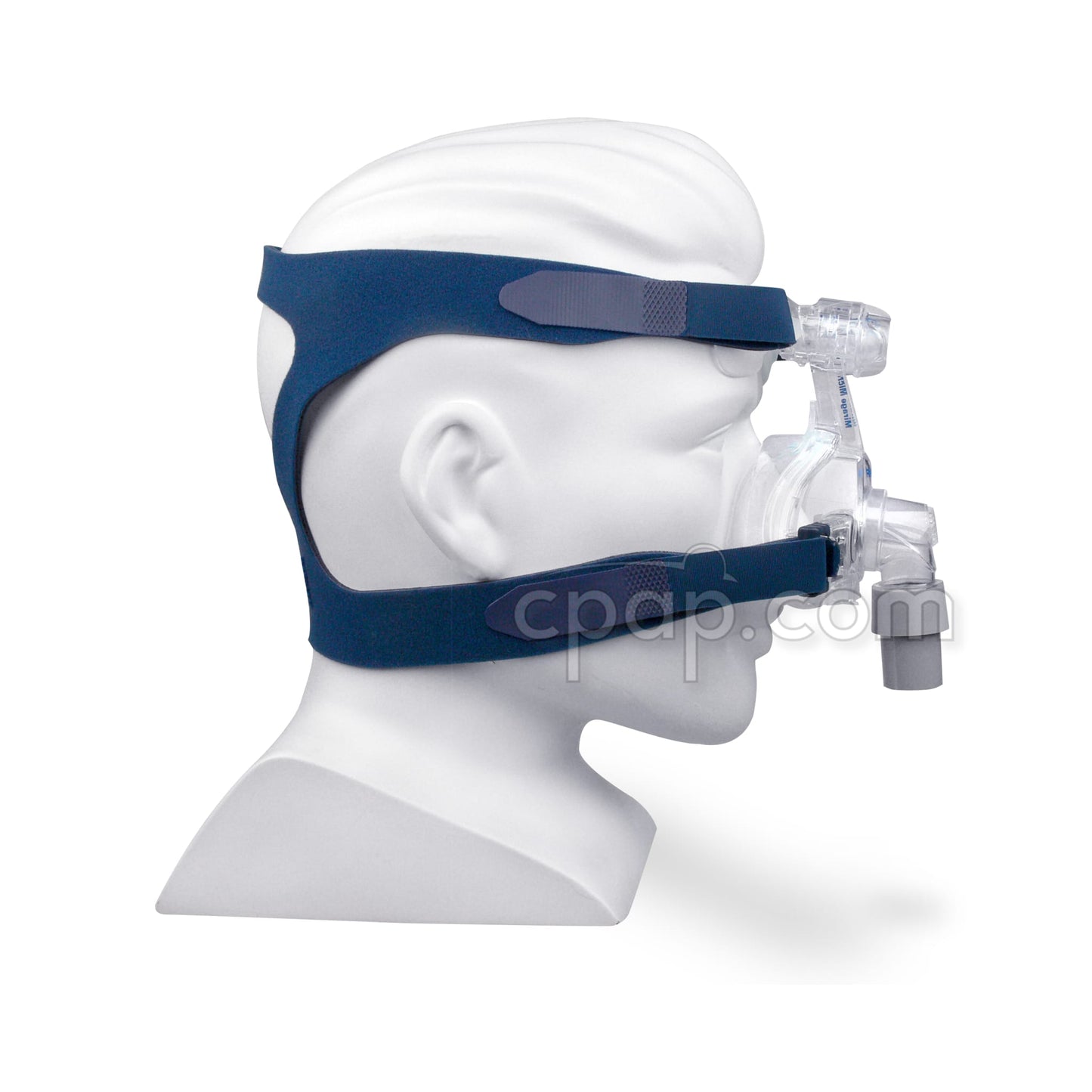 Mirage Micro Nasal CPAP Mask (side - on mannequin)