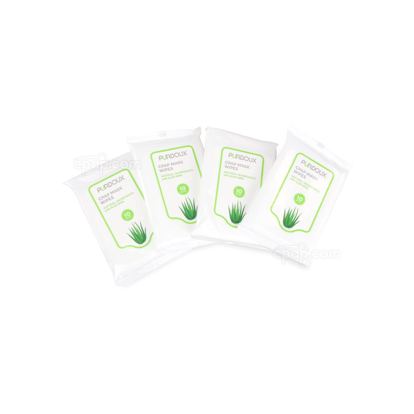 Product image for Purdoux Travel CPAP Mask Wipes with Unscented Aloe Vera - 12 Pack