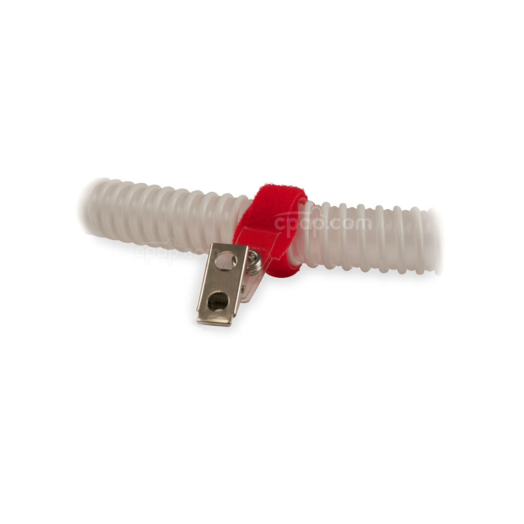 Clip for CPAP Hoses, Tubing and Bedding - Red