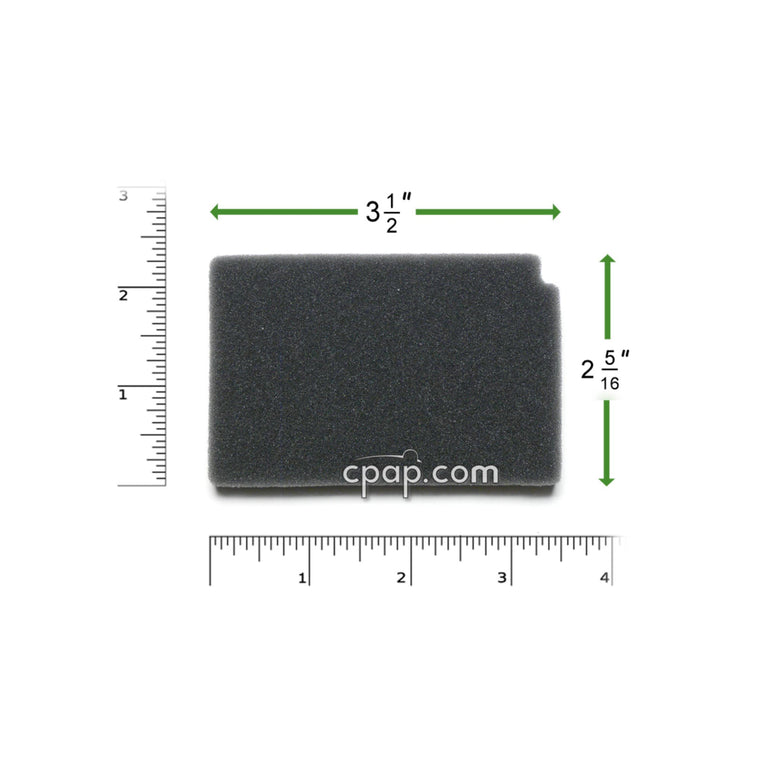 Product image for Reusable Black Foam Filters for Respironics Aria, Virtuoso, Duet, & Quartet (1 Pack)