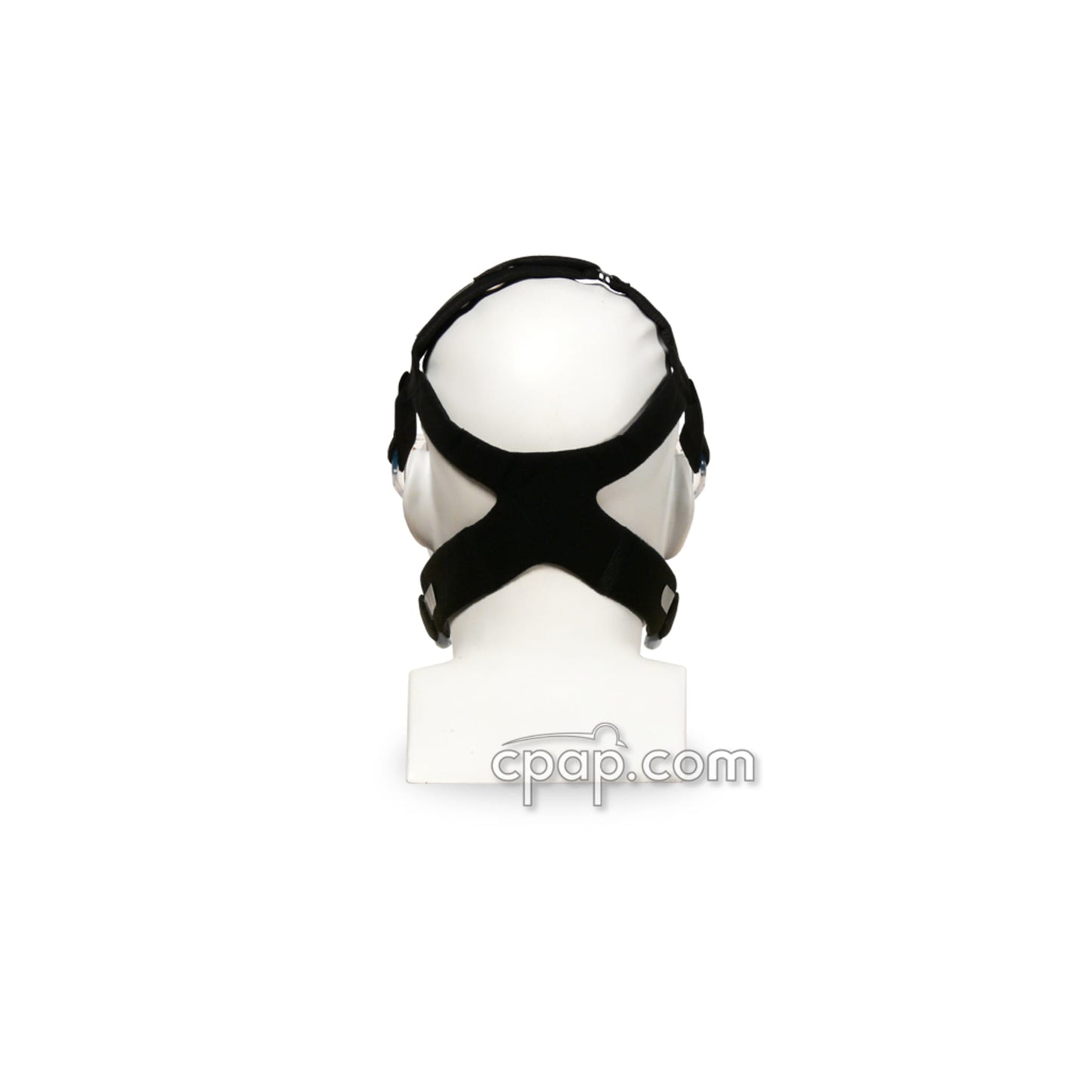 Previous Style - Back View of the FitLife Total Face Mask - Black Headgear (Mannequin Not Included)