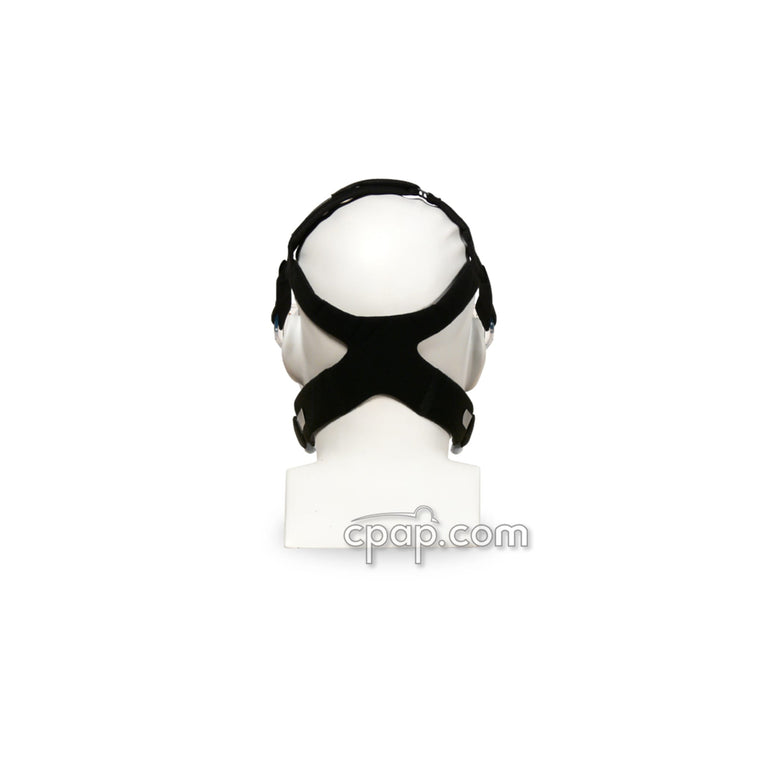 Previous Style - Back View of the FitLife Total Face Mask - Black Headgear (Mannequin Not Included)