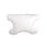 SleePAP CPAP Pillow with Pillowcase - Plain White Fabric - Upright View (Pillow Not Included)