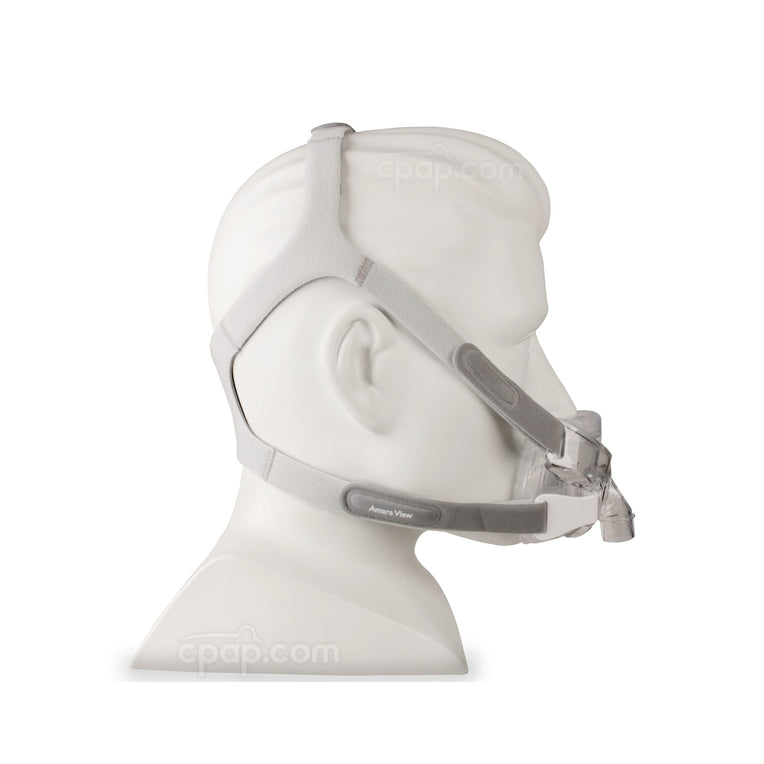 Side View of the Amara View Full Face CPAP Mask (Mannequin Not Included)