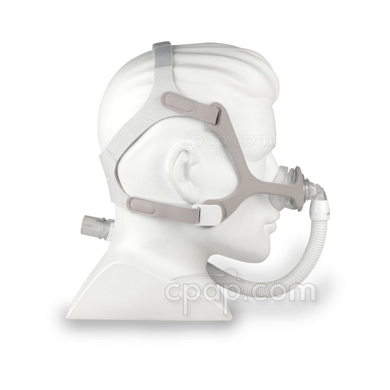 Wisp Nasal CPAP Mask with Headgear - Side (On Mannequin- not included)